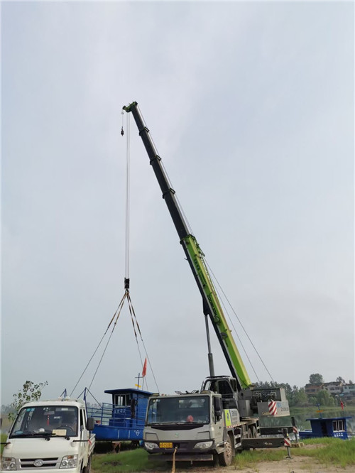 济宁市桥梁建设吊装案例